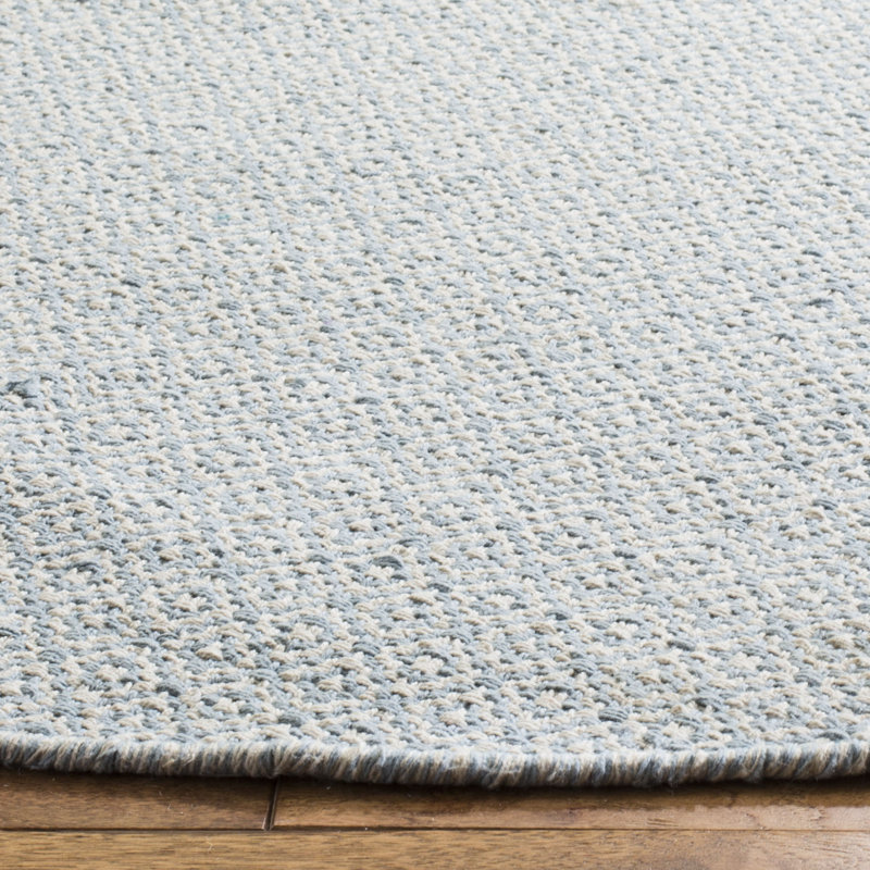 Bester Hand Woven Cotton Geometric Rug, Round 6'