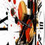 Horloge murale rouge et noire Symphony II-93380054
