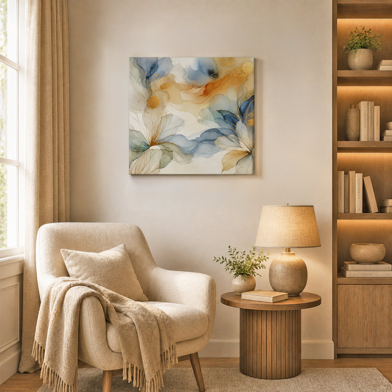 Sur toile, H 20 po x l 20 po x P 1,5 po