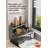 Simple And Stylish, Dual Use Design - Gun Gray Stainless Steel Knife Holder Set