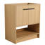 Meuble-lavabo autoportant en contreplaqué de 30 po, armoire 2 portes, Scratch & Humidité, facile à assembler, conception américaine, étapes d'assemblage en chêne,