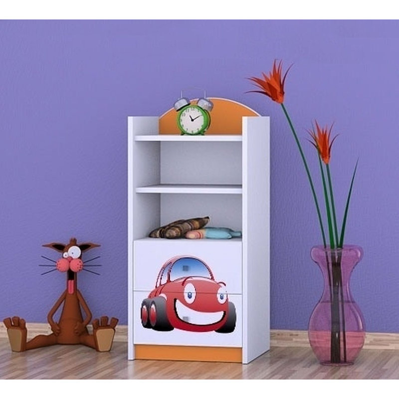 Gunner 96cm H X 45cm W Transportation Kids Cube, Orange