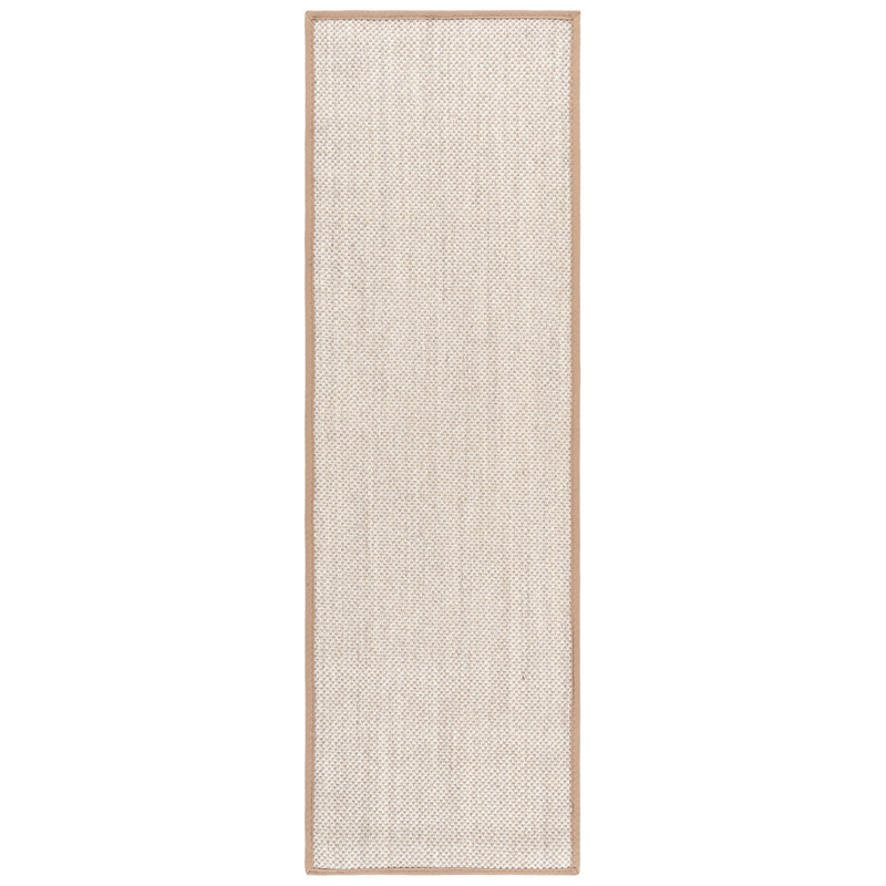 Kiki Jute/Sisal Marble/Linen Area Rug, Runner 2'6" x 8'
