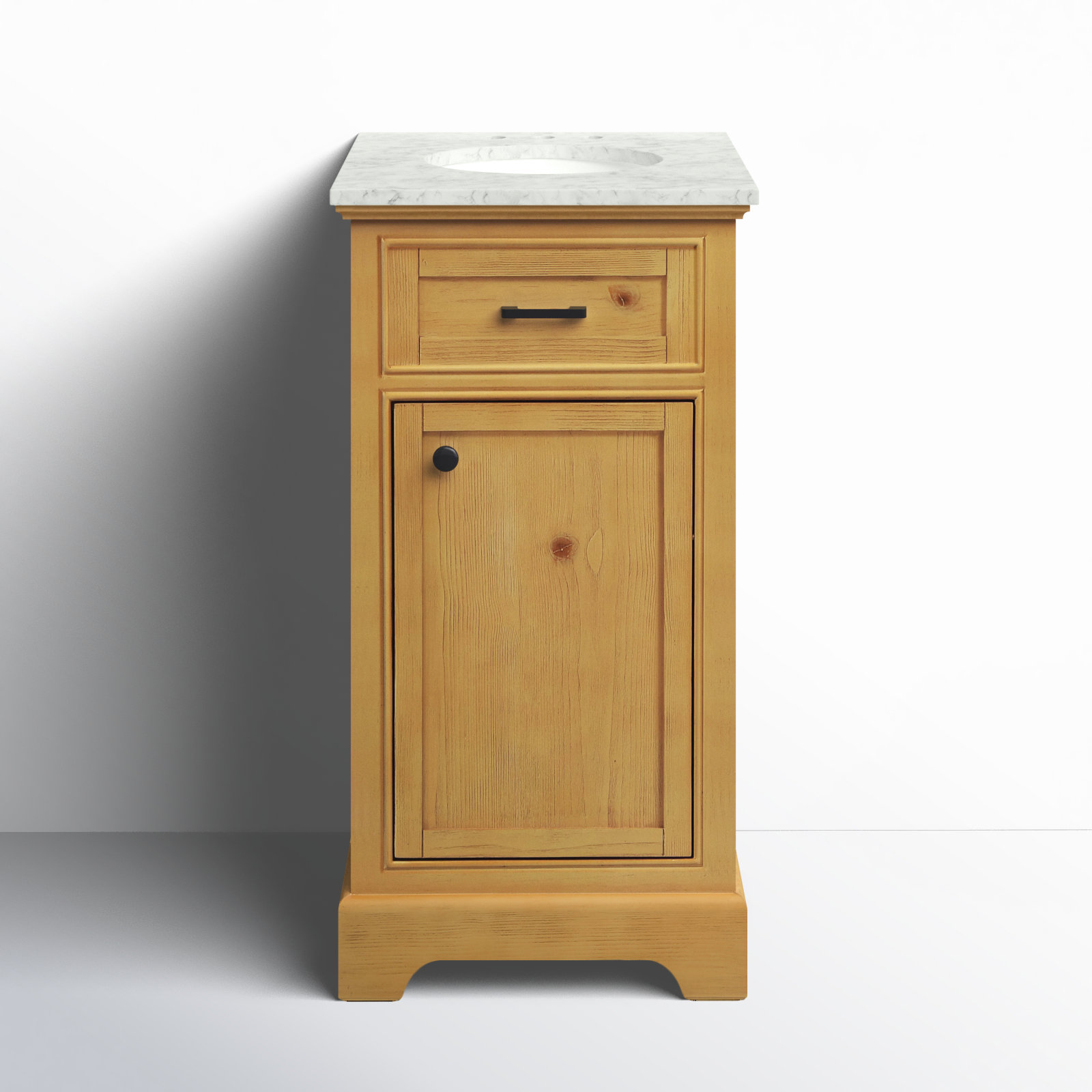 Hermes 19'' Single Bathroom Vanity, Light Brown