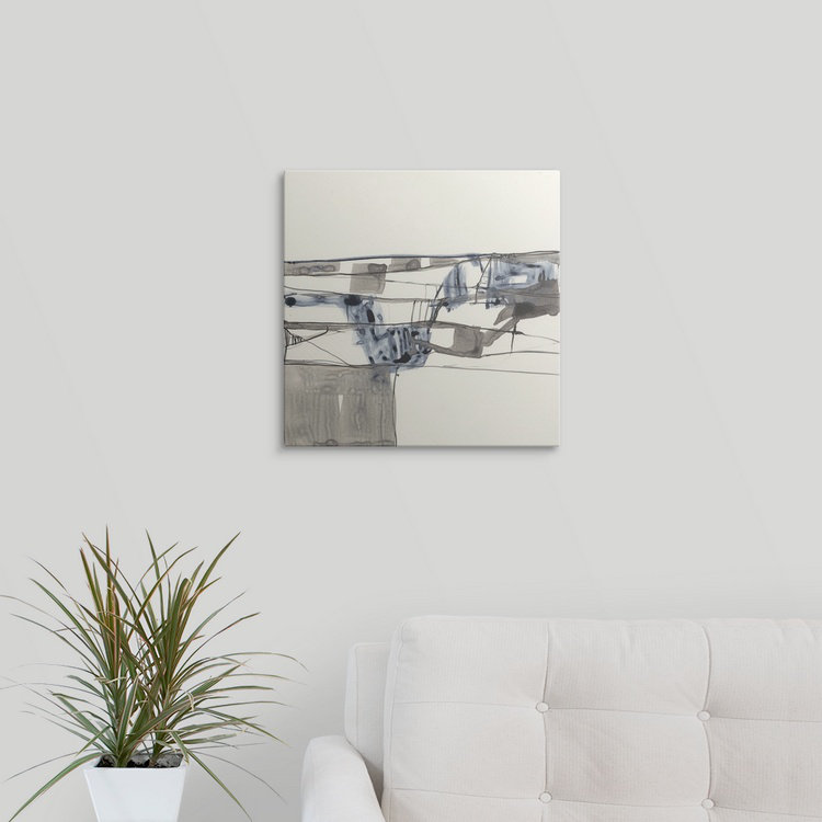 « i » jennifer de la peinture, reproduction d’art Stark Lines, H 35 po x l 35 po x P 1,5 po, Toile