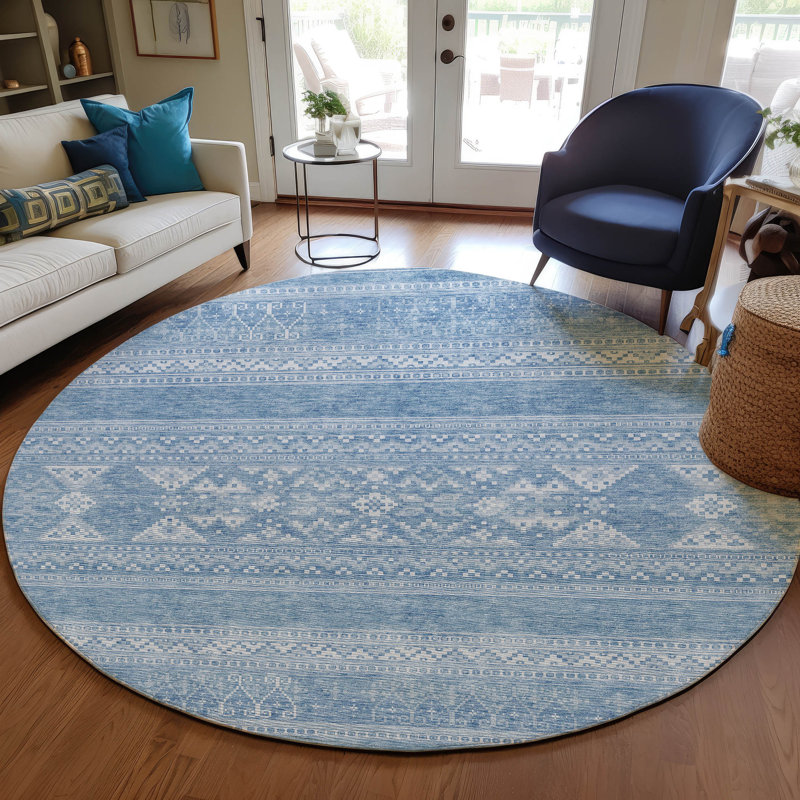Tapis intérieur / extérieur Mykelle, Rond 8 pi
