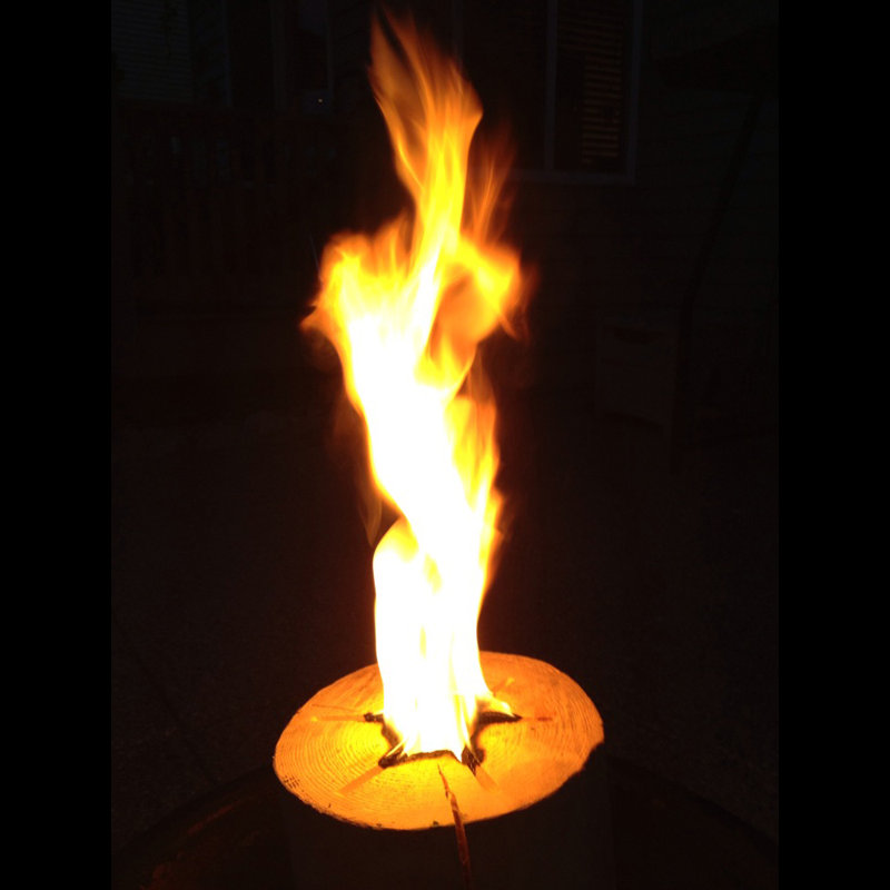 8'' Round Wood Fire Pit Accessory
