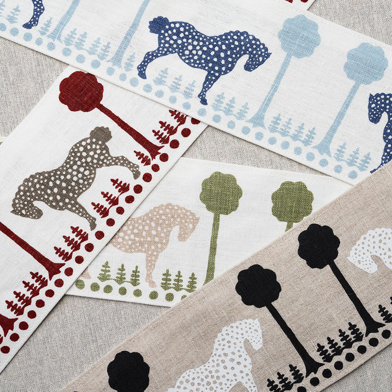 Ruban à pois Schumacher x Mary Mcdonald, Bleu