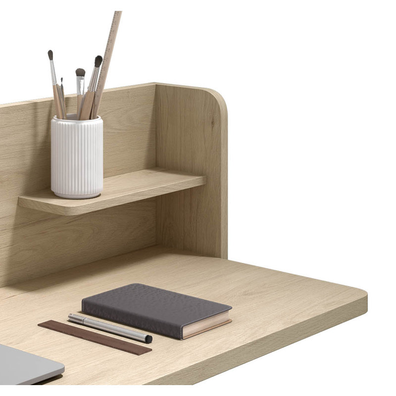 Capuano Floating Desk, Light Oak, Light Oak