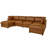 Faux Leather Fabric Modular Sectional