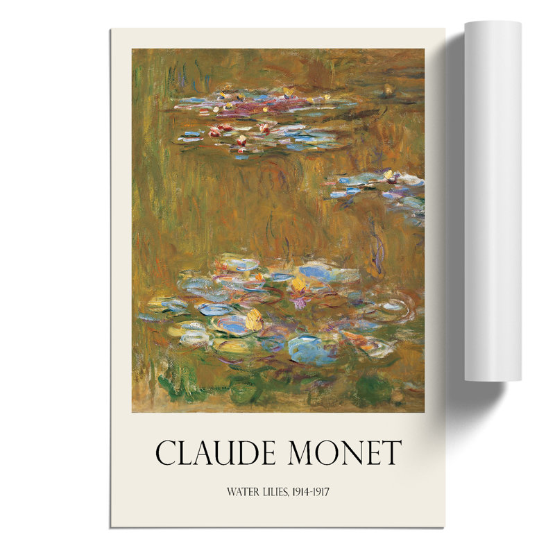 Water Lilies Lily Pond Vol.7 by Claude Monet - No Frame Painting, 30cm H x 21cm W x 0.1cm D