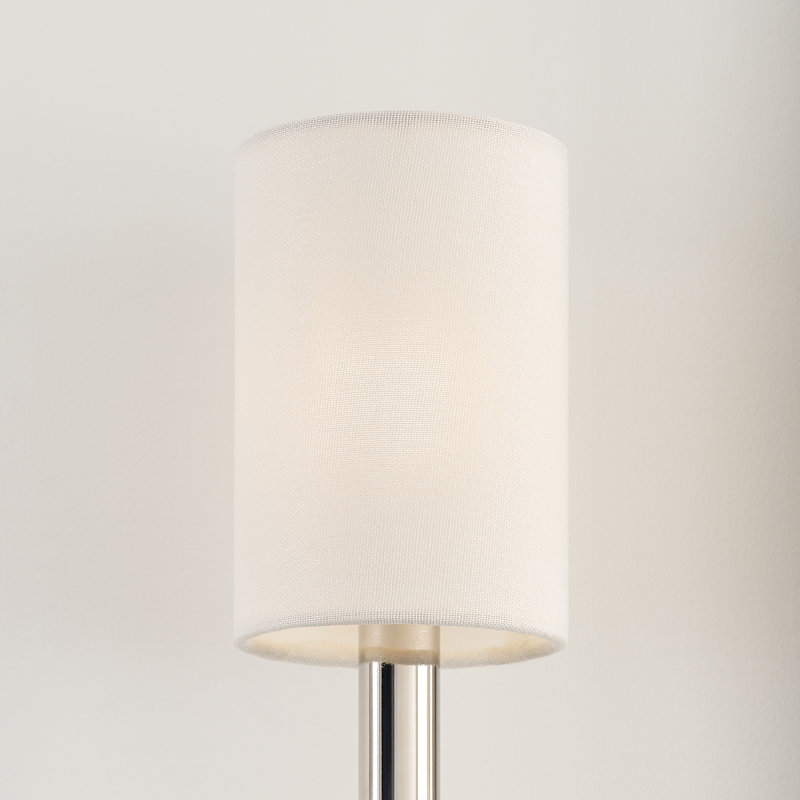 Brianna 1 - Light Candle Wall Light, Polished Nickel