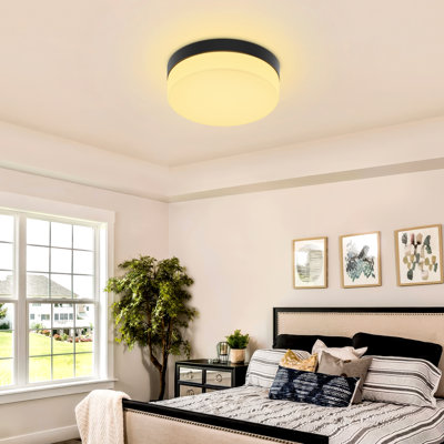 Flush Mount Ceiling Light Fixture, 5CCT (3000K-6000K) & Dimmable Super Bright LED Ceiling Lights 12 Inch Ceiling Lamp For Kitchen Hallway Bedroom Bathroom