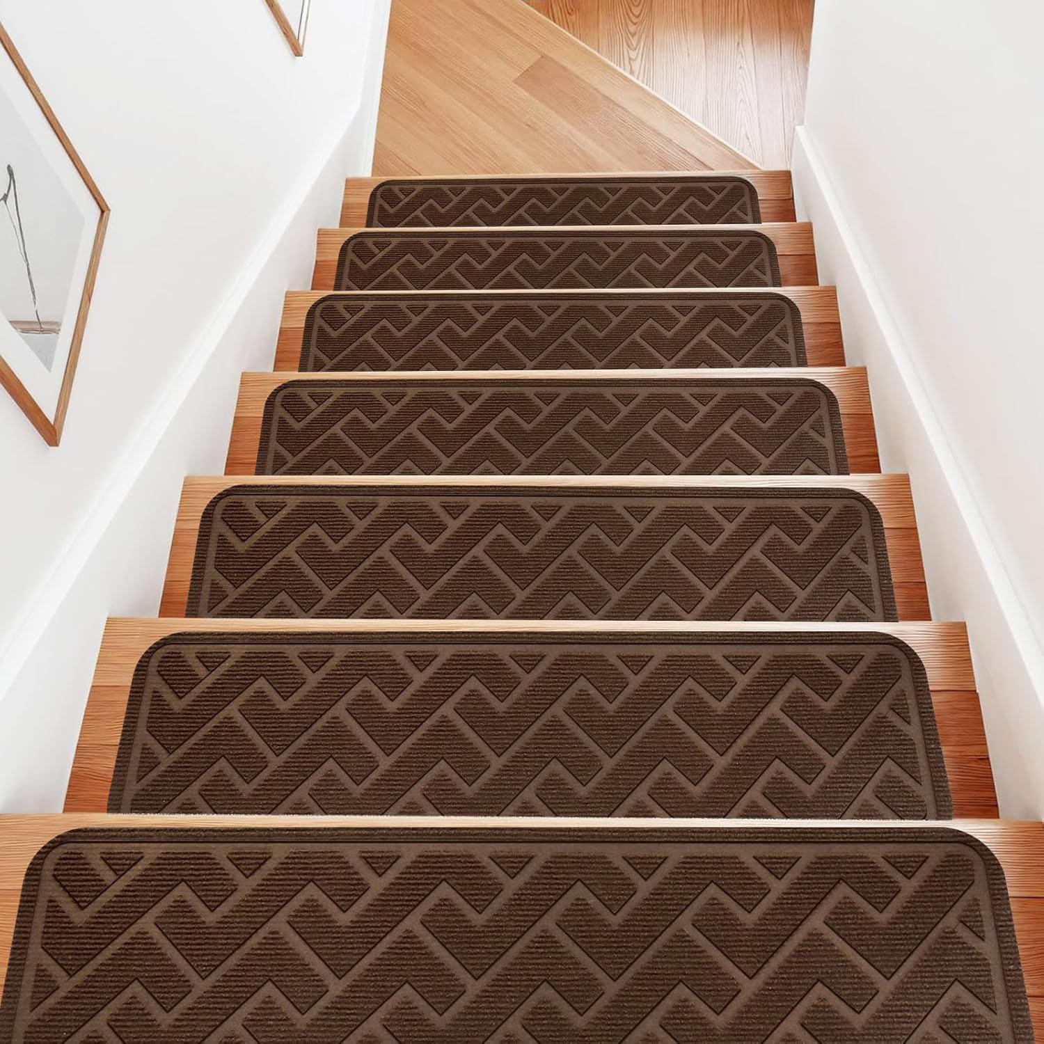 8 Inch X 30 Inch 15 Inch Non Slip Carpet Stair Tread Pad 1 thumbnail image