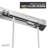 Ward Series 76 In. X 44-48 In. Frameless Sliding Shower Door In Brushed Nickel With 3/8" (10Mm) Tempered Clear Glass-119446307