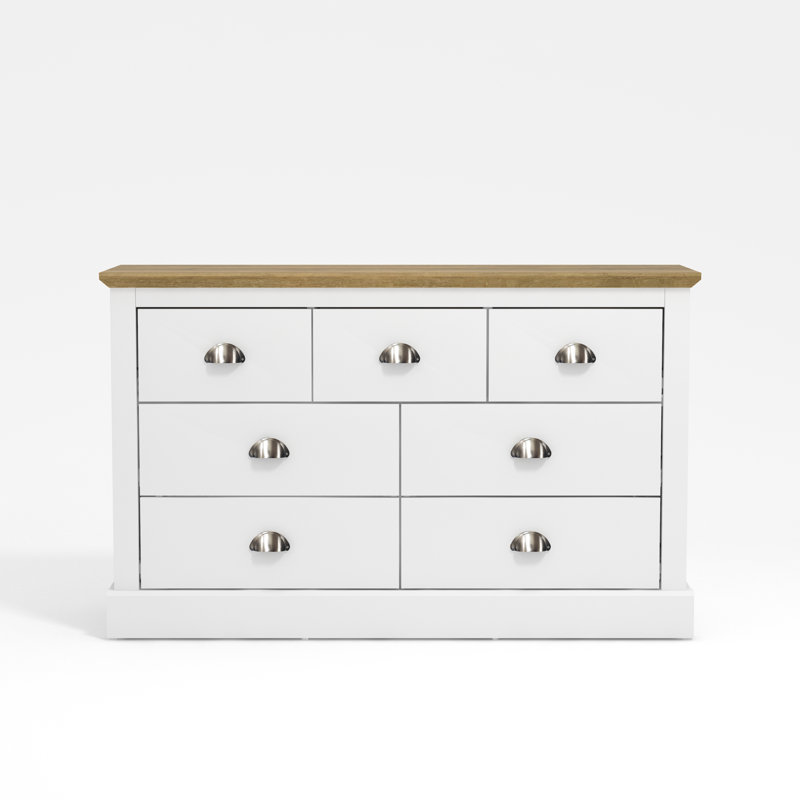 Sufy Octave 7 Drawer Chest, White