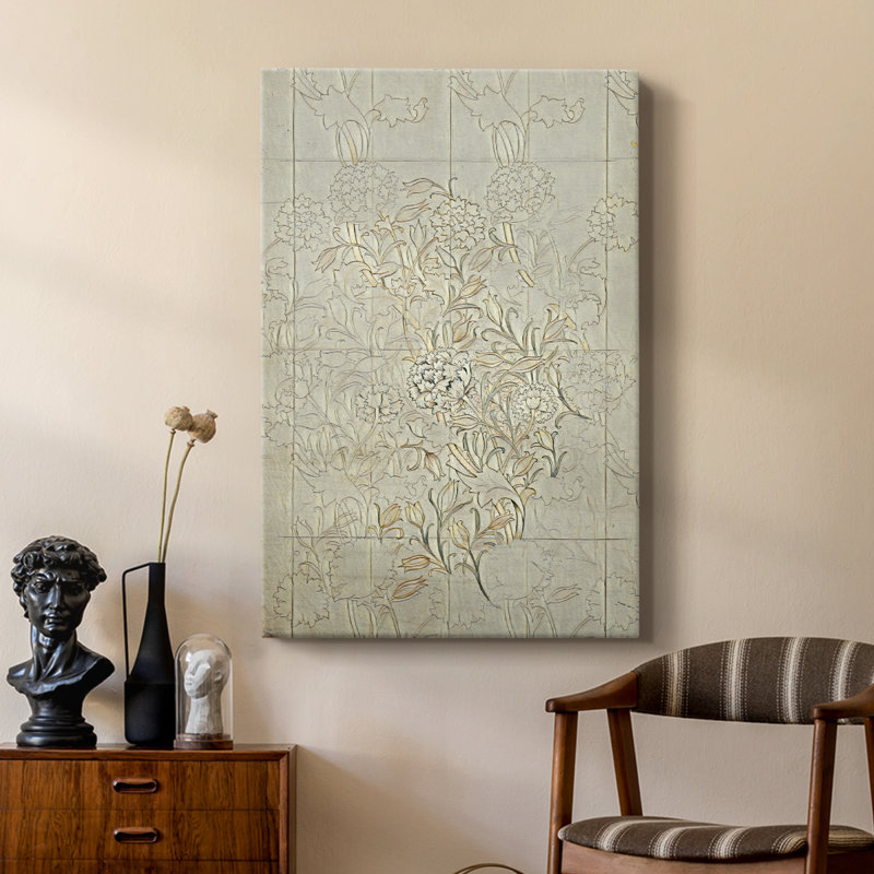 Reproduction abstraite rétro CXII - galerie Cavas sur mesure, H 48 po x l 32 po