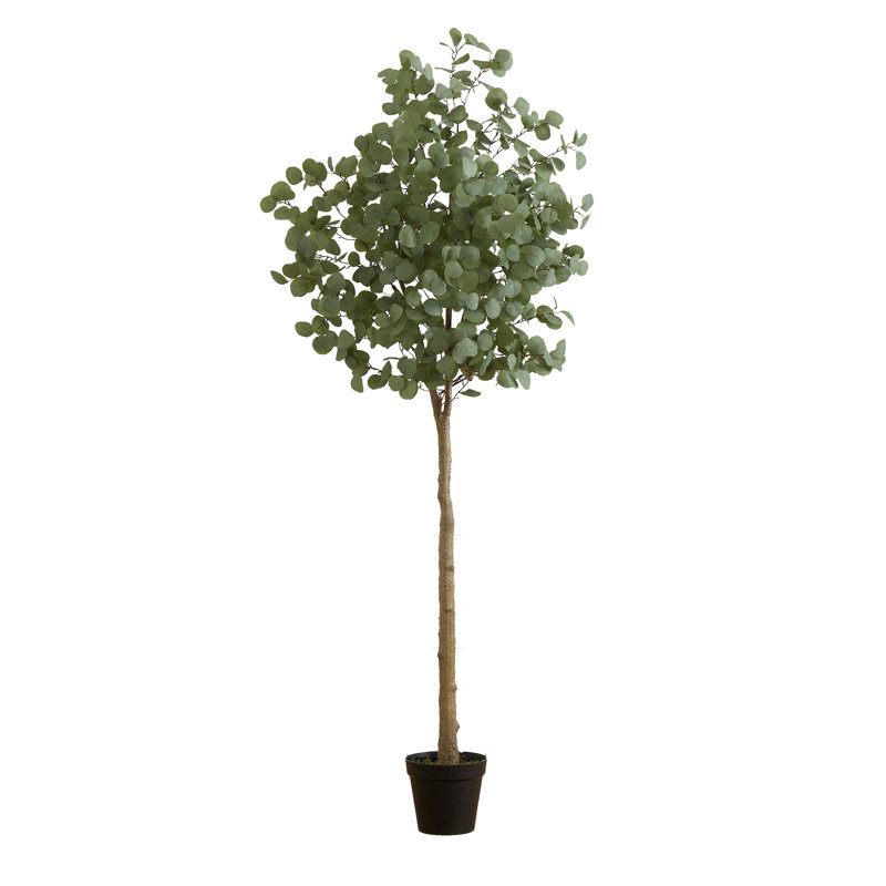 Faux eucalyptus 84 po en pot