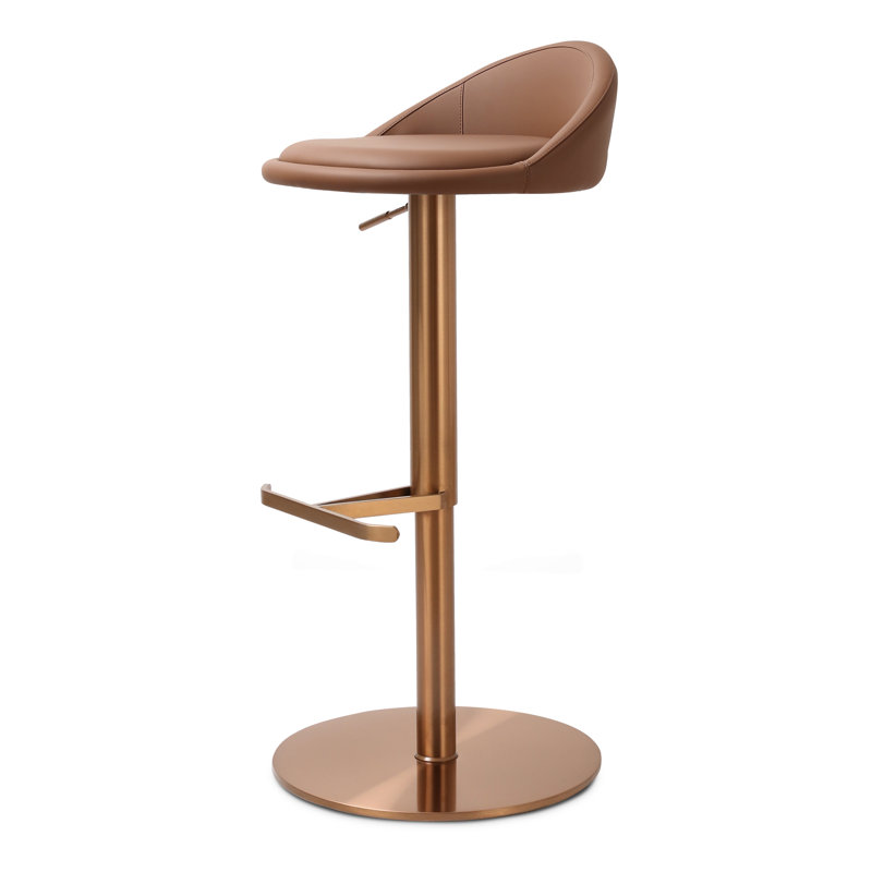 Vito Swivel Counter Stool, Cinnamon Brown