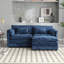 Causeuse de style moderne avec accoudoirs amovibles-2103820438-2103820442