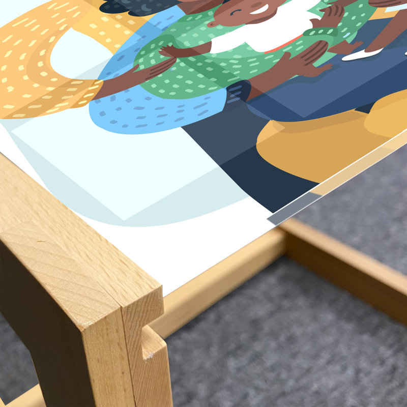 Irline Sled Coffee Table, 40cm H x 74cm W x 62cm D