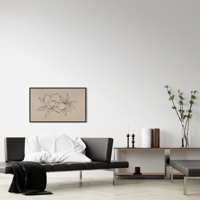 Magnolias en ligne I, H 31,5 po x l 51,5 po