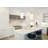 LED Wavy Acrylic Pendant Light With Gold Hardware