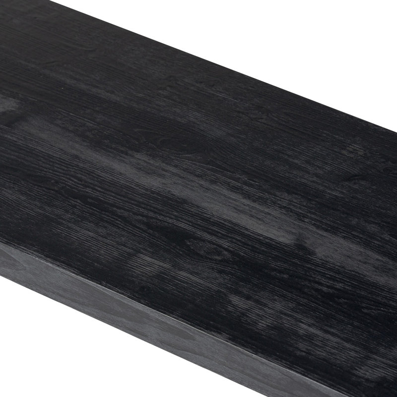 Daila 78'' Black Solid Pine Rectangular Console Table