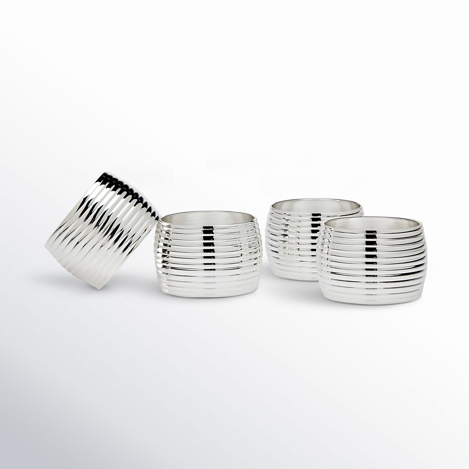 Napkin Rings, Silver