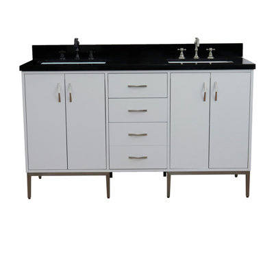 Aashma 61" Double Bathroom Vanity Set