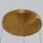 Integrated LED Brushed Brass Pendant Light 3 light Eclipse Chandelier