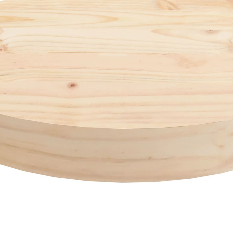 Plateau de table en hêtre naturel vidaXL, Naturel, H 1,18 po x l 27,56 po x P 27,56 po