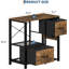 Power Outlets & Heavy Duty Strength – 4-Tier Metal and Wood Aquarium Stand with Open Storage Shelves, 2 Drawers, Sturdy Legs – Fits 20-37 Gallon Fish Tanks & Terrariums – Fiery Clouds-125811169