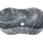 Carrara Gray Natural Marble Bathroom Vessel Sink with Semi-Polished Finish and Wavy Design for Countertop Installation, Measuring 23.6x14.2x7.1 Inches-119869221