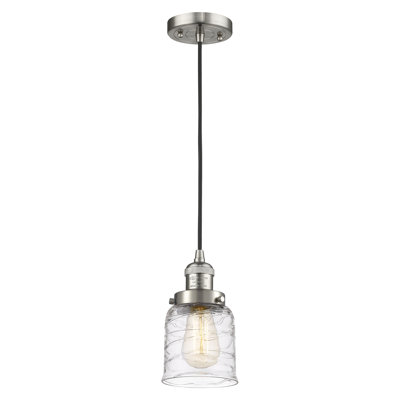 Saenz 1-Light Single Bell Pendant