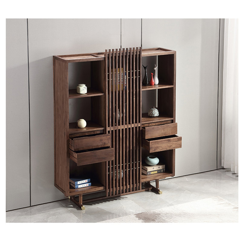 Nouvelle bibliothèque de style rétro chinois minimaliste