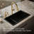 Iron Tones 33" L x 18.75" W Large/Medium Double-Bowl Kitchen Sink-1707139