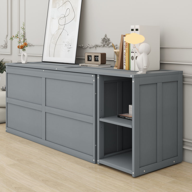 Lit avec rangement, Gris