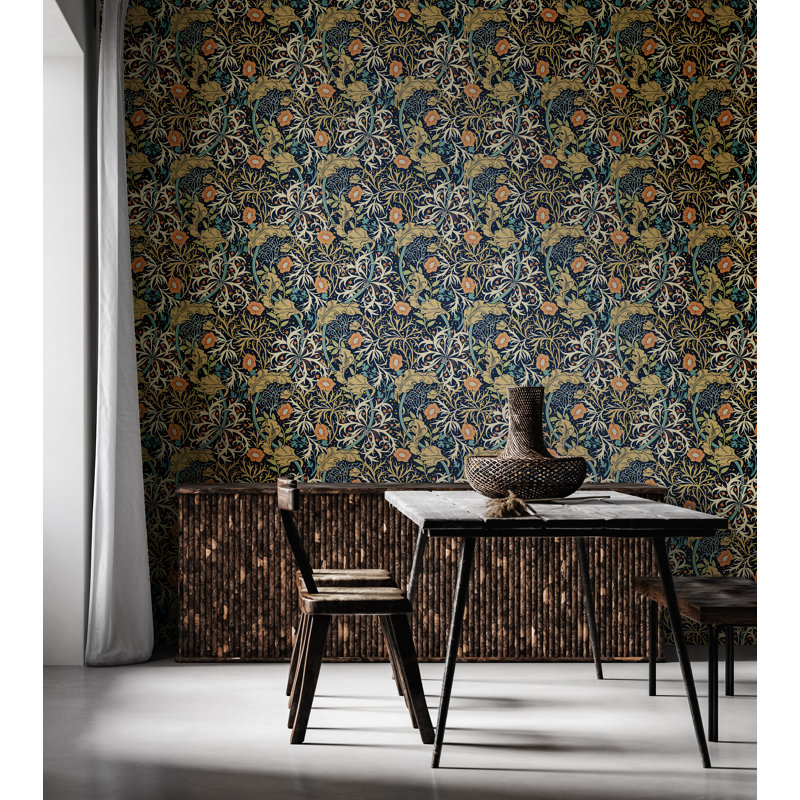 Padstow 10m x 50cm Wallpaper Roll, Navy Blue