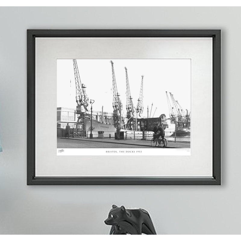 Bristol, The Docks 1953 - Single Picture Frame Print, 60cm H X 80cm W x 2cm D