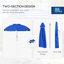Parasol d'extérieur polyvalent avec caractéristiques avancées pour une expérience d'ombrage ultime-1645295716