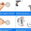 Deux miroirs grossissants pour meuble-lavabo de maquillage de 8 po avec DEL, fixation murale, 12 rallonges, finition, grossissement 1 / 3x, rotation de 360 degrés, rasage à bouton étanche pour miroir à DEL