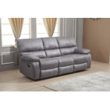 Fleurimon 87'' Upholstered Reclining Sofa