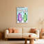 Impression sur toile tendue pour salle de bain, shampooing et bouteille d'eau-748982466