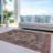Machine Washable Indoor/Outdoor Claudian ACN1240 Charcoal Rug-103712615