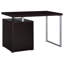 Bureau moderne avec 3 tiroirs d'ordinateur Cappuccino Modern