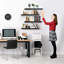 Tablettes flottantes murales pour décoration murale Sorbus - grandes 24 po, paquet de 4, noir-826245560-826245507