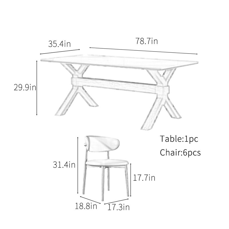 Brito, 29.9"H x 78.7"L x 35.4"W
