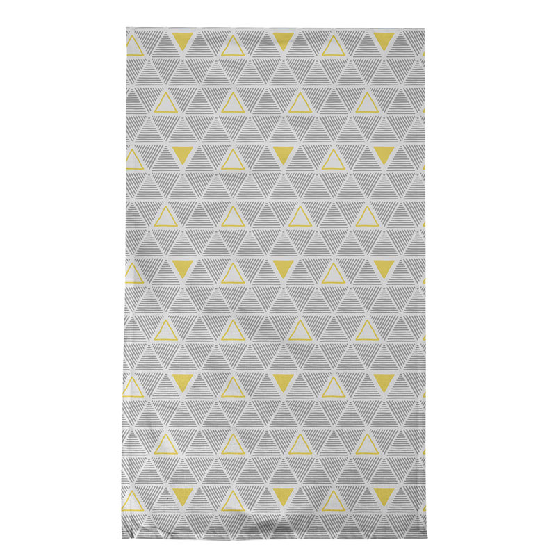 Jordao Tea Towel Kitchen Towel, Gray/Yellow, Poly Twill