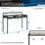 Bureau d'écriture Techni Mobile, moderne, noyer, peu encombrant et élégant pour la maison